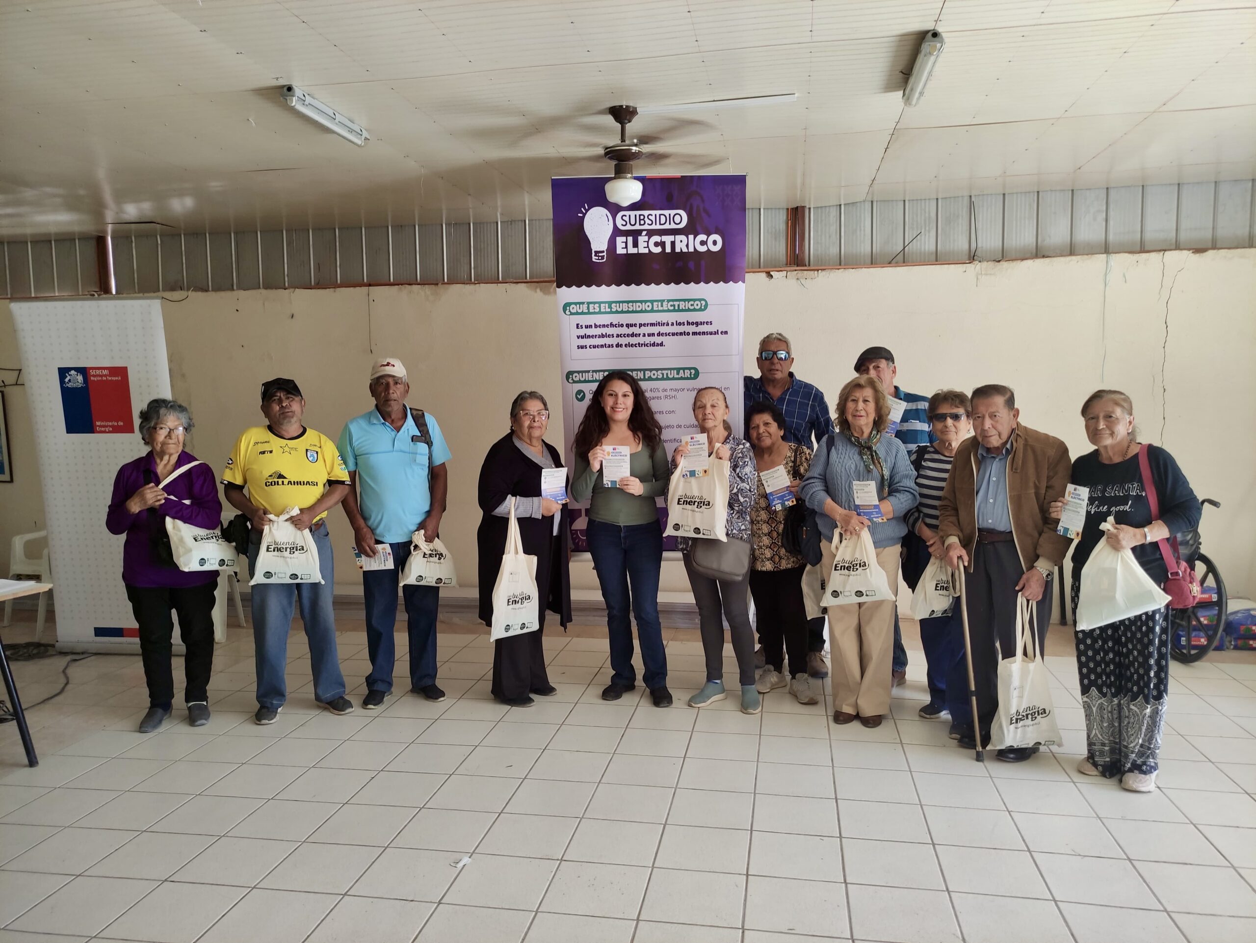 Capacitación en Eficiencia Energética y Subsidio Eléctrico para Adultos Mayores de La Tirana